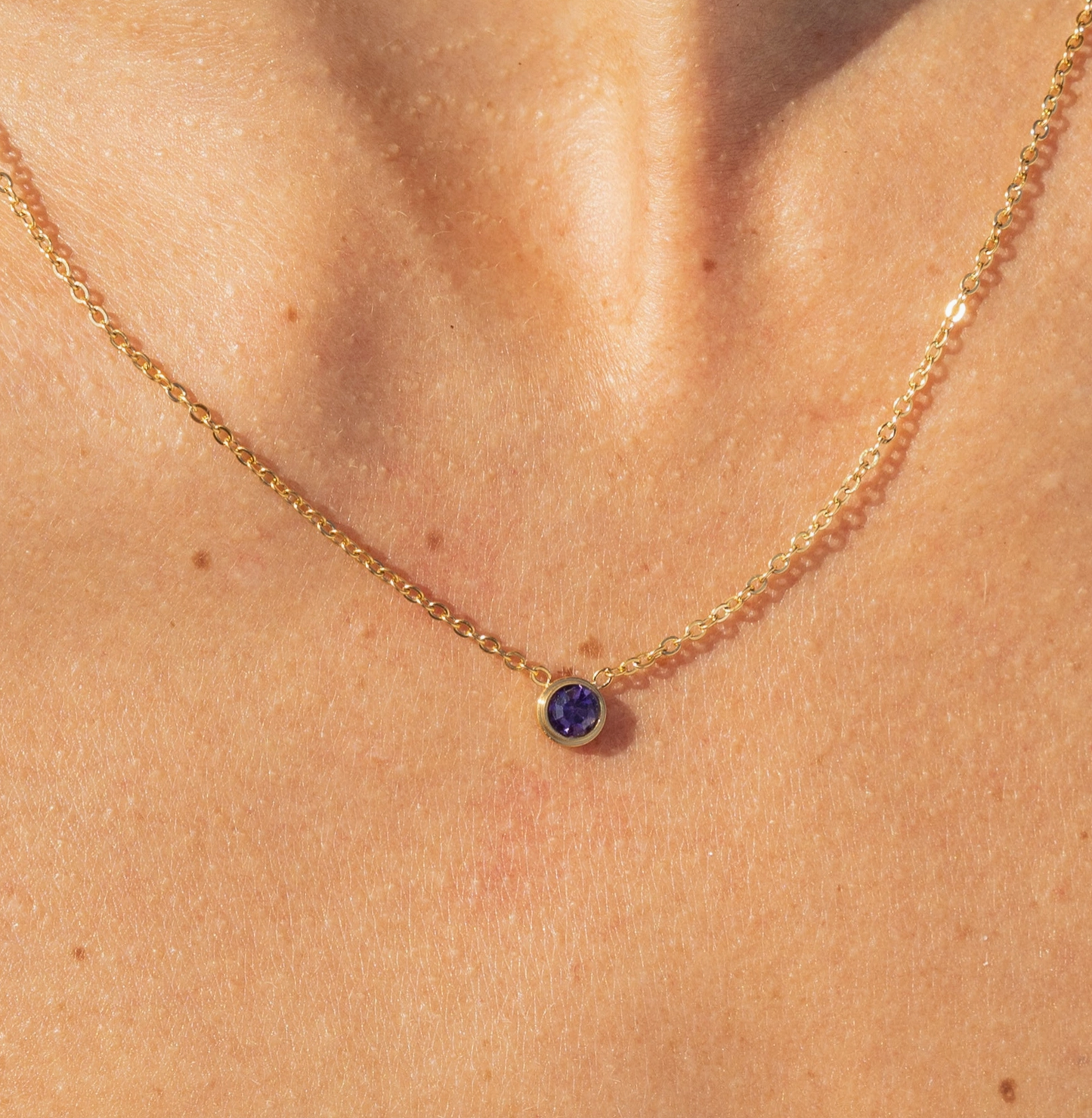 Star Stone Necklace - Birth Stones