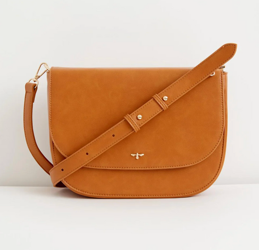 Nina Messenger Handbag - Tan