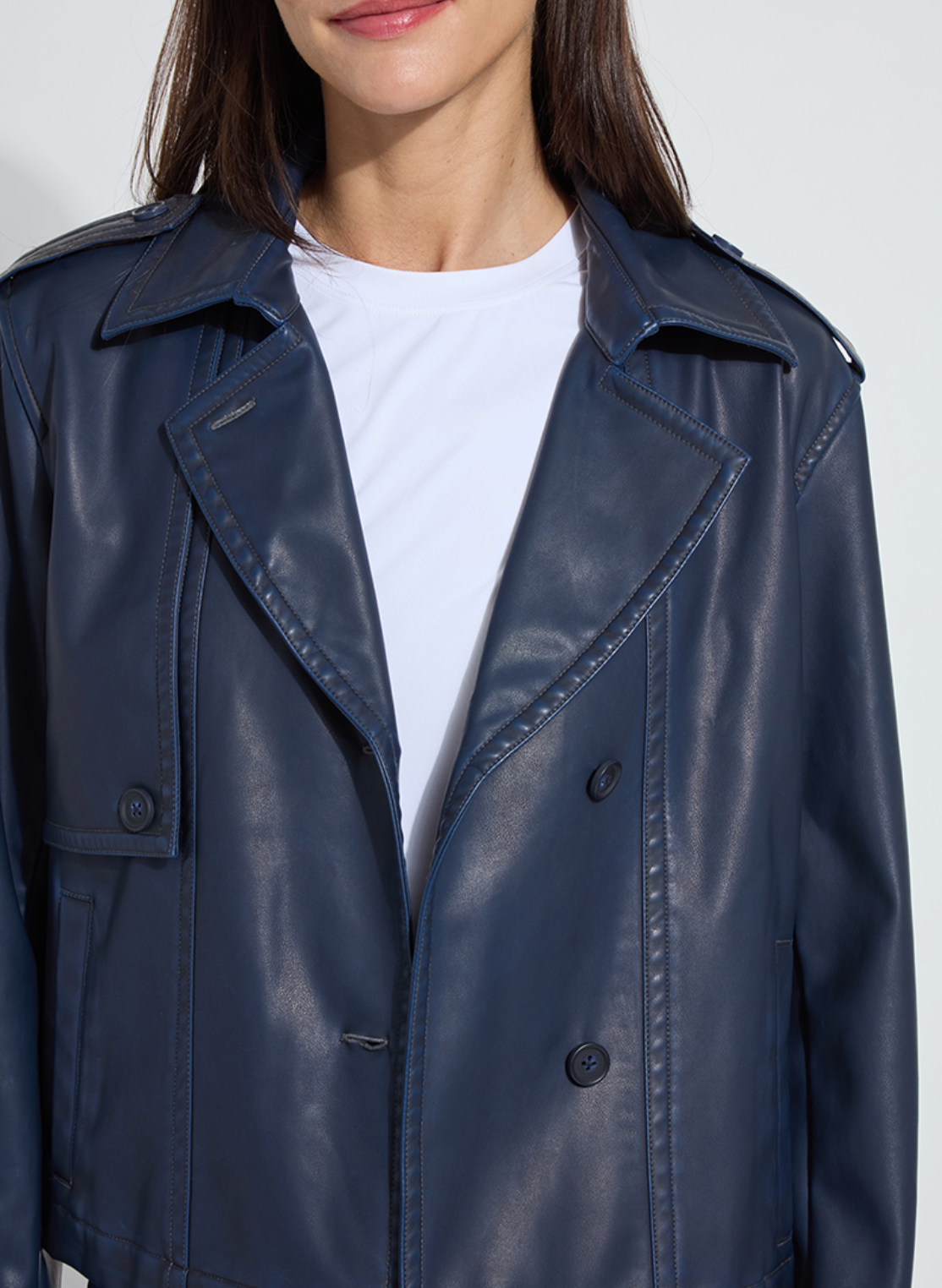 Evonne Oversized Cropped Trench Coat