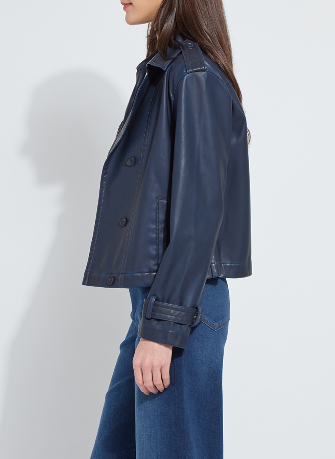 Evonne Oversized Cropped Trench Coat