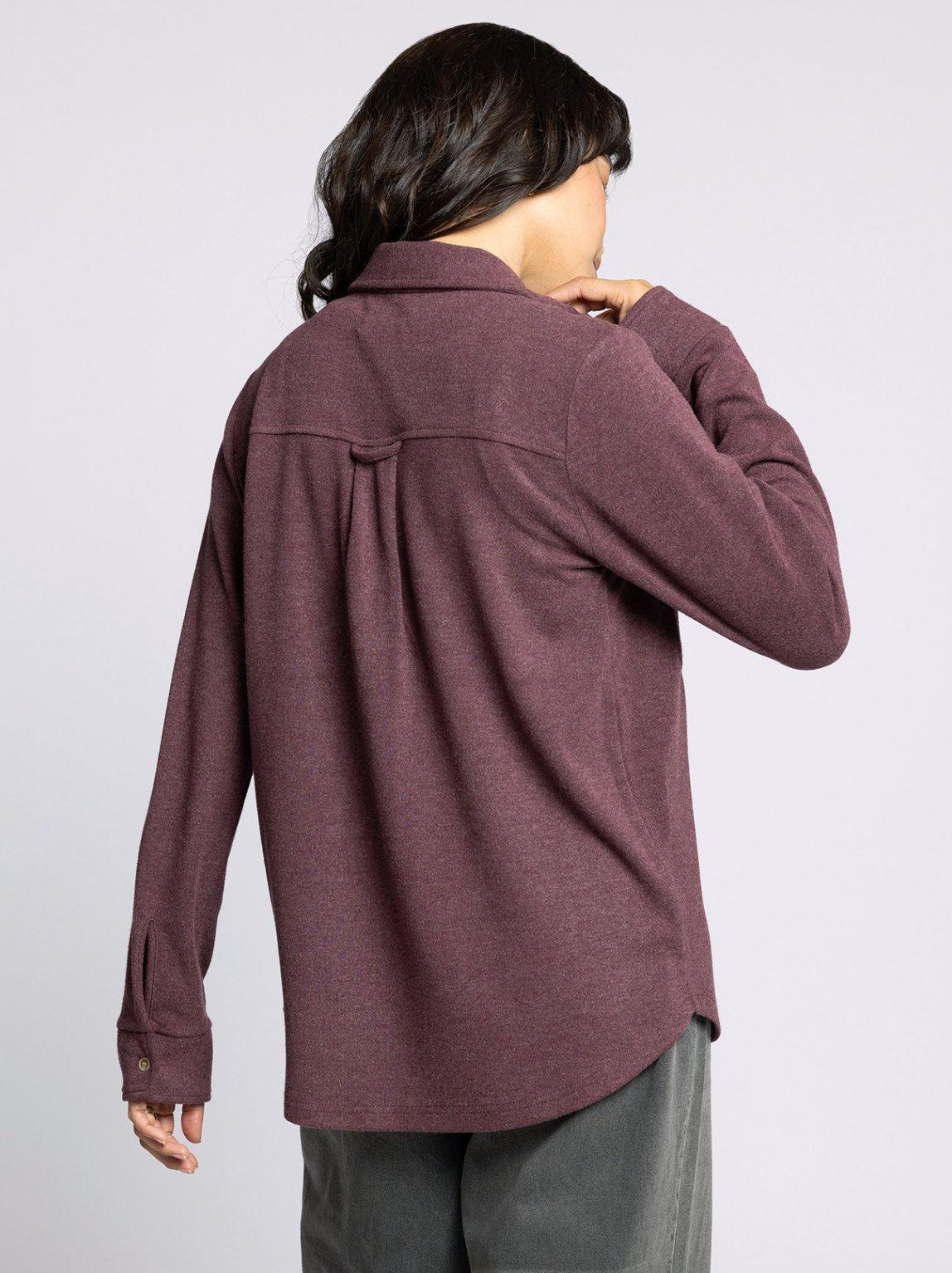 Cassian Shirt - Wine Heather