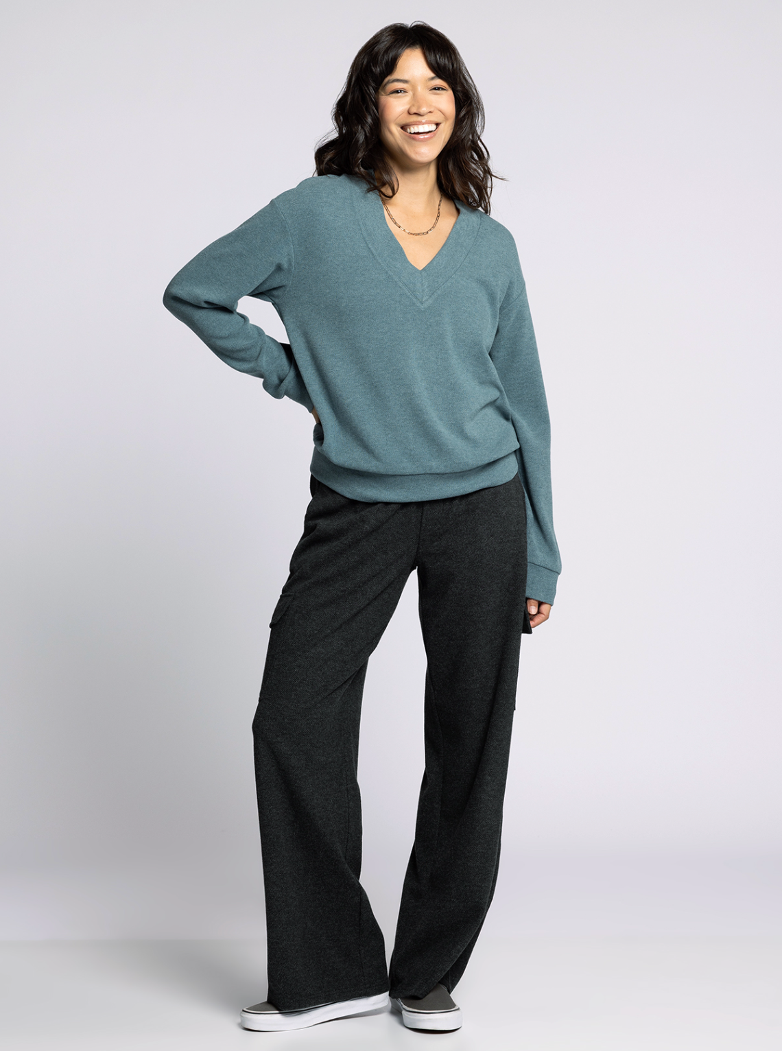 Manal Top - Spruce Heather