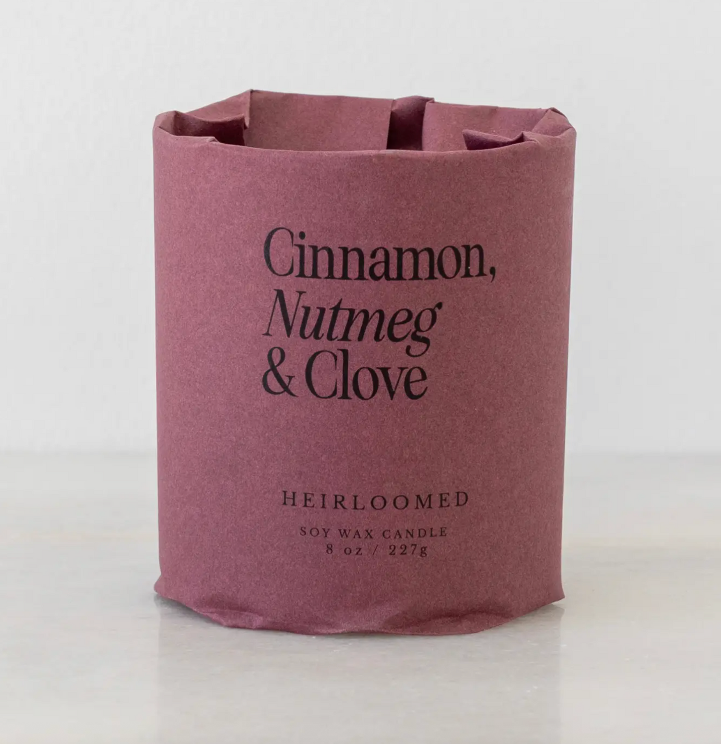 Heirloomed Candle - Cinnamon, Nutmeg & Clove - Christmas