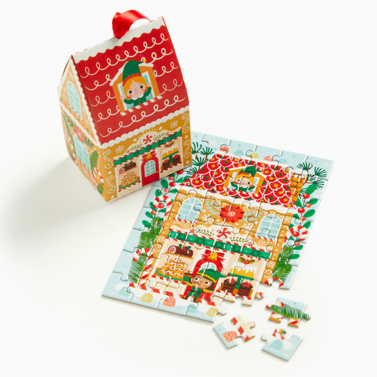 Santa's Bakery - 48 Piece Mini Puzzle Ornament