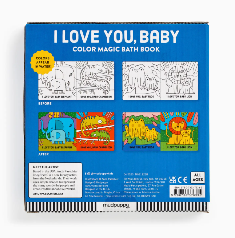 I Love You, Baby Color Magic Bath Book
