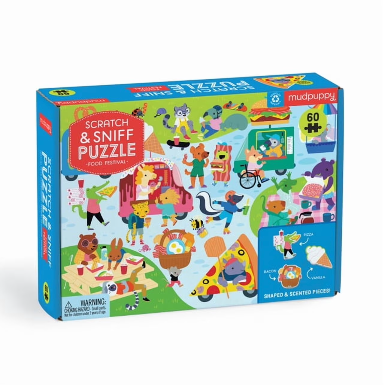 Food Festival - 60 Piece Scratch and Sniff Puzzle