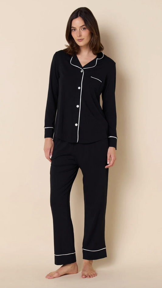 The Cat's Pajamas – Classic Pima Knit Pajama - Midnight