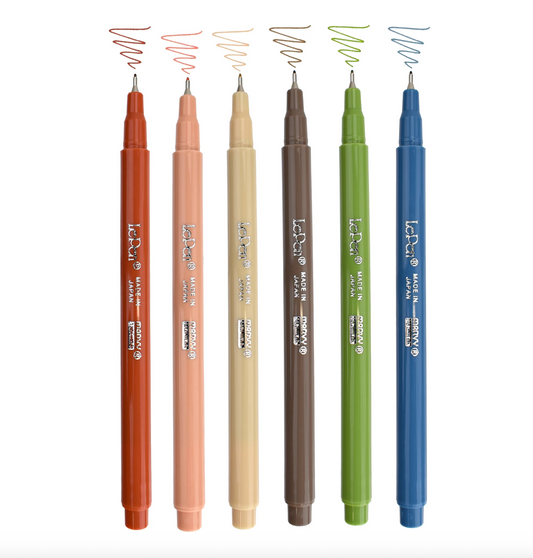 Le Pen Earth Tone 6 Piece Set