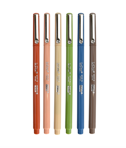 Le Pen Earth Tone 6 Piece Set