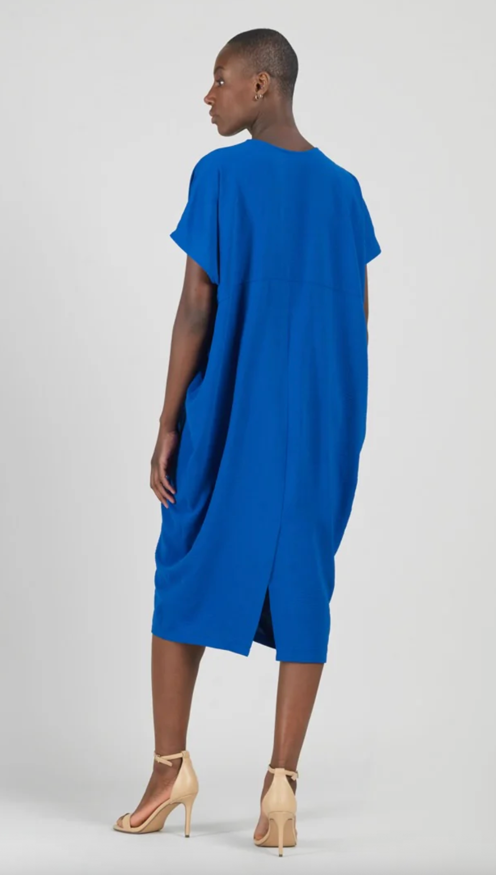 Cobalt Caftan Pocket Dress