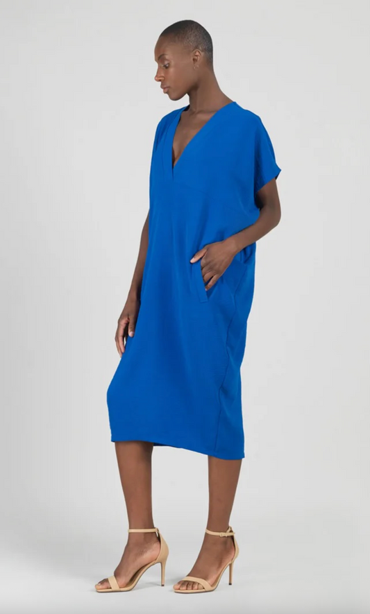 Cobalt Caftan Pocket Dress
