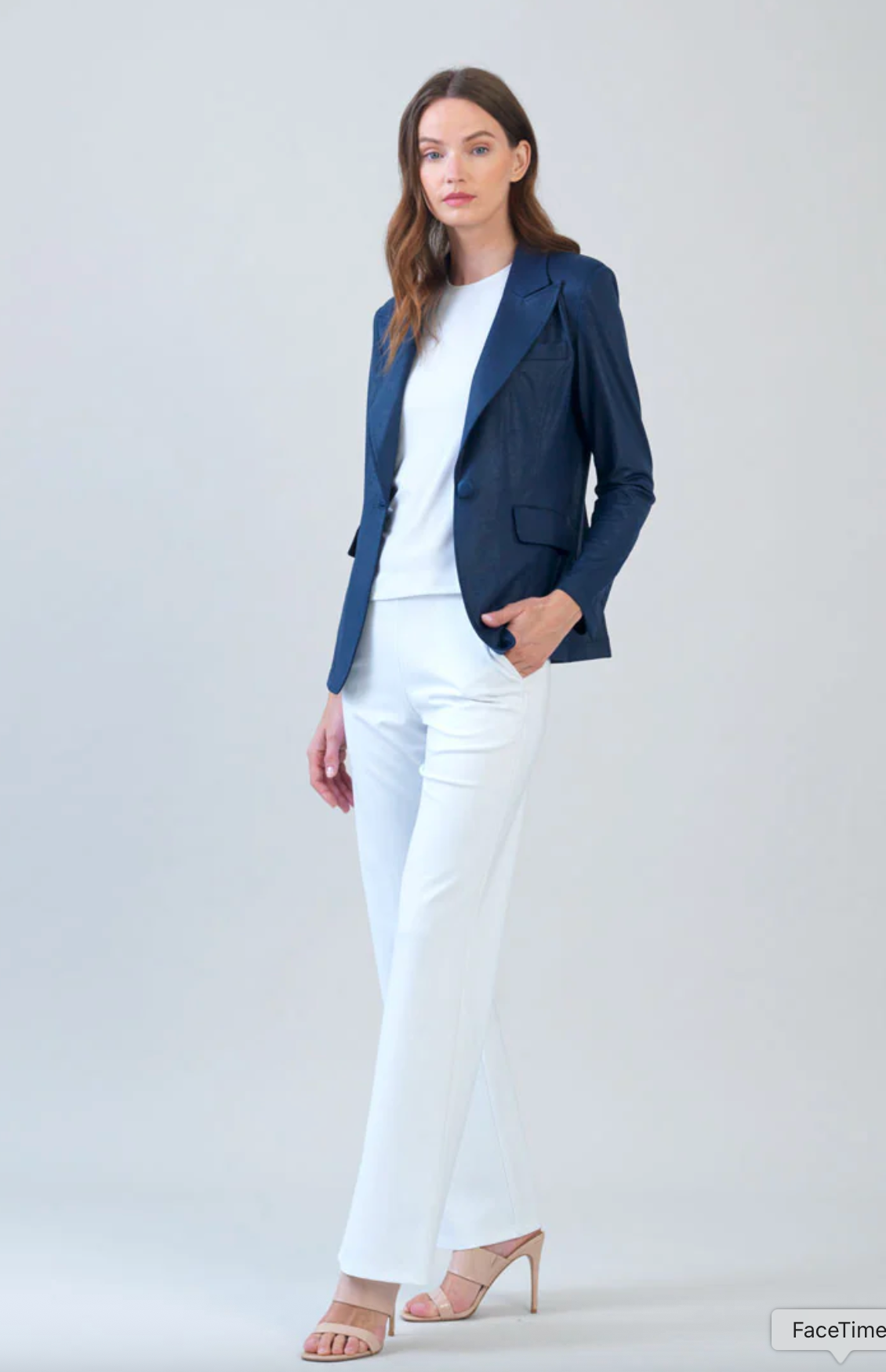 Liquid Leather™ Signature Pocket Blazer - Navy