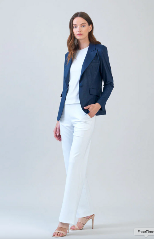 Liquid Leather™ Signature Pocket Blazer - Navy