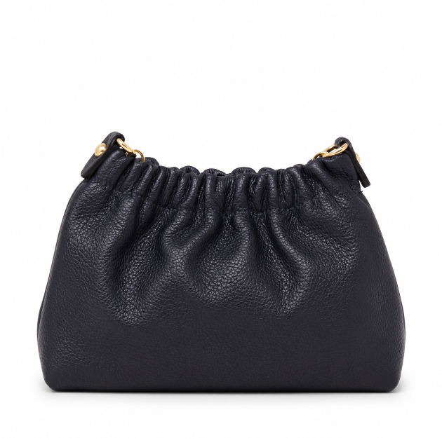 Navy Leather Clutch & Crossbody Bag