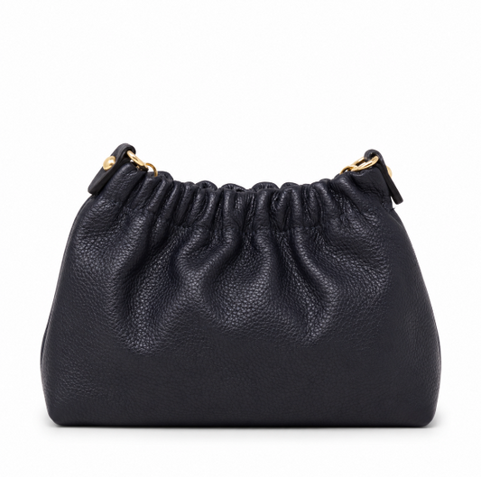 Navy Leather Clutch & Crossbody Bag