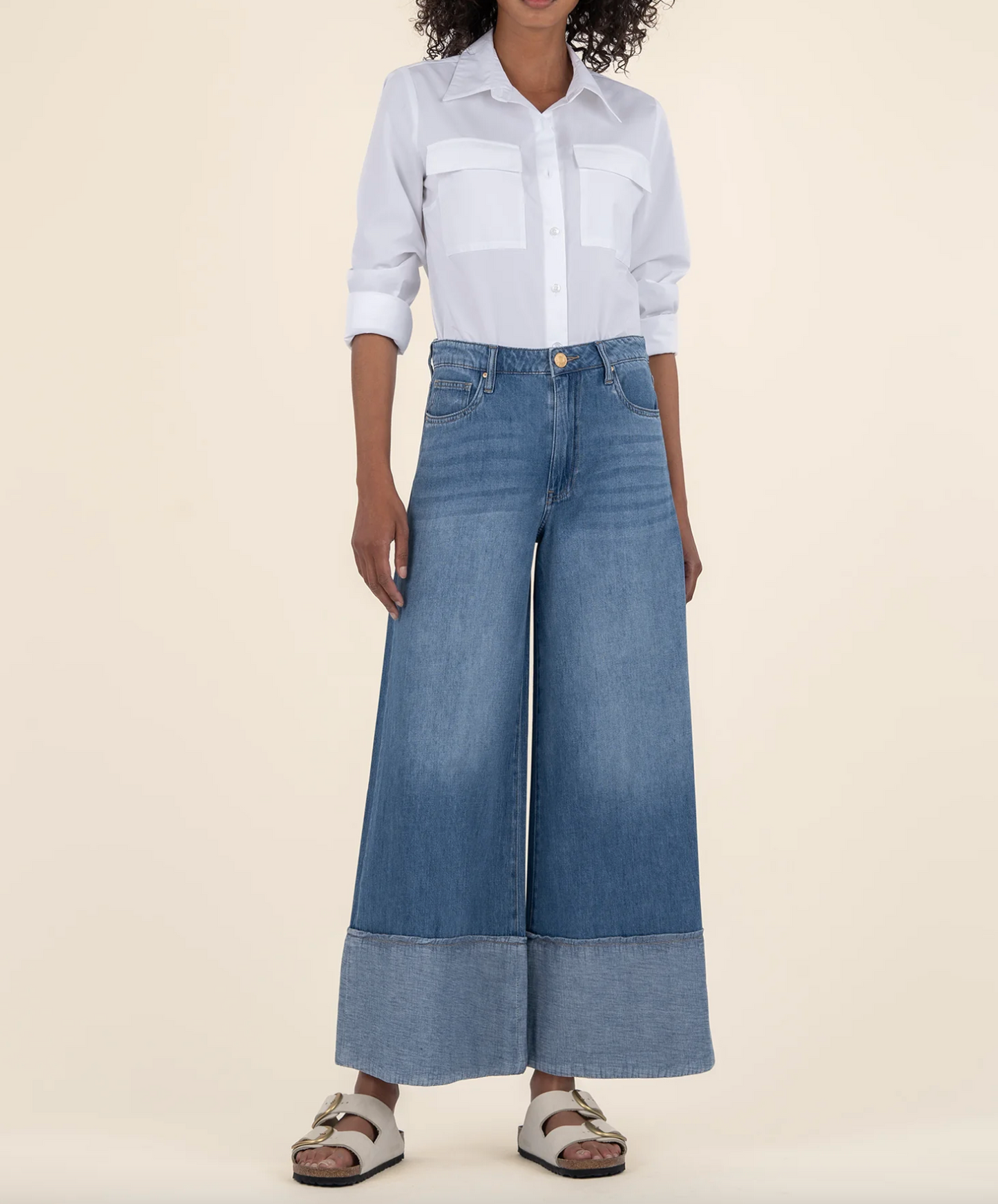 Blake Crop Wide Leg Denim