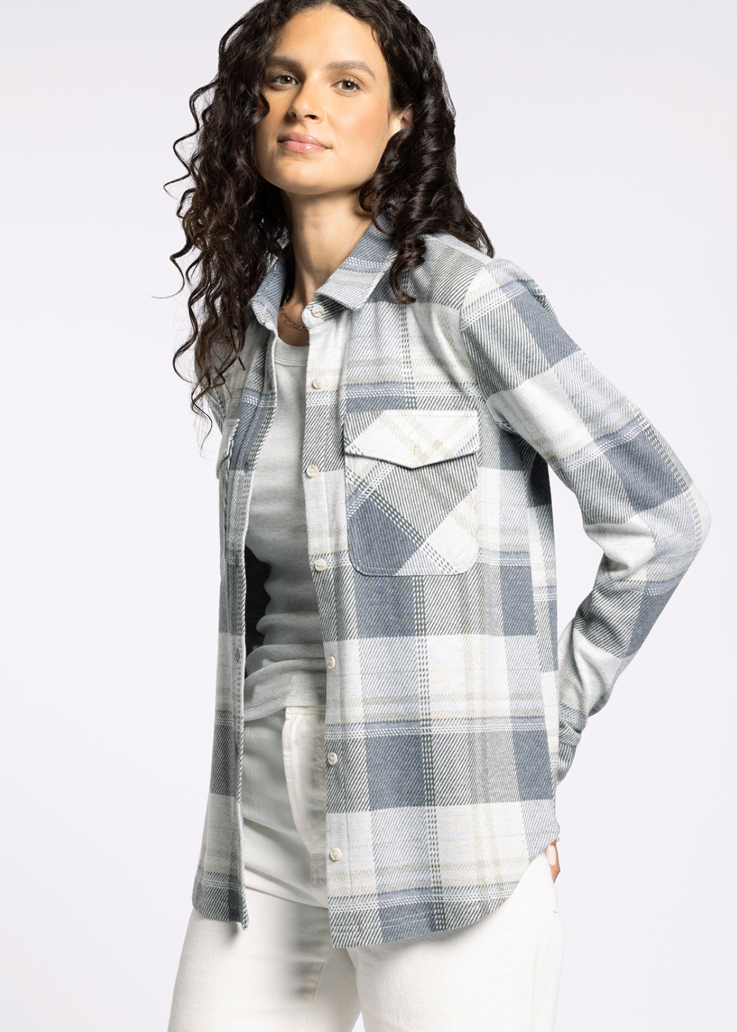 Cassian Shirt - Grey Plaid