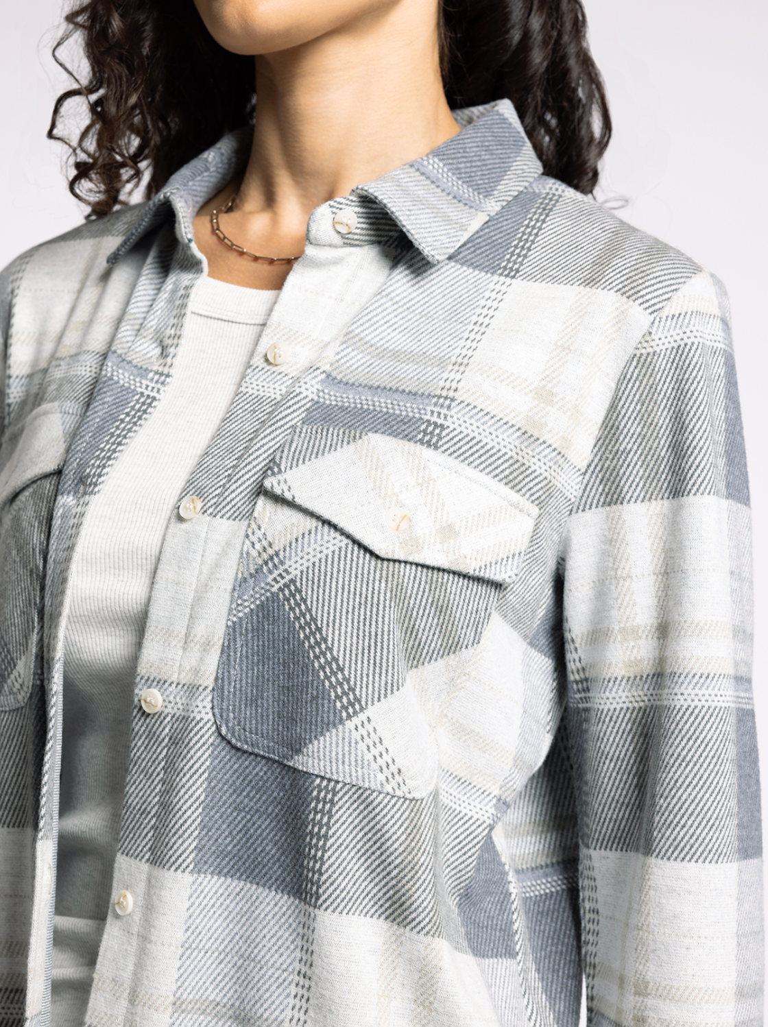 Cassian Shirt - Grey Plaid
