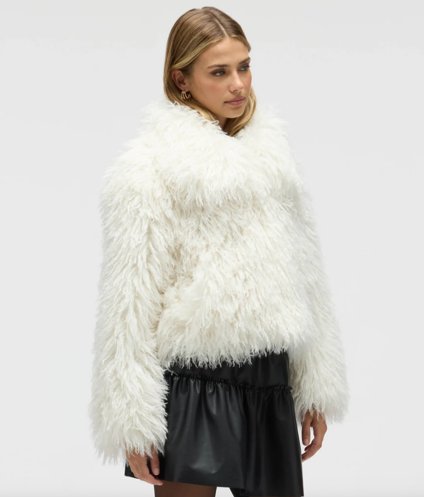 Luxorious Mongolian Faux fur Jacket
