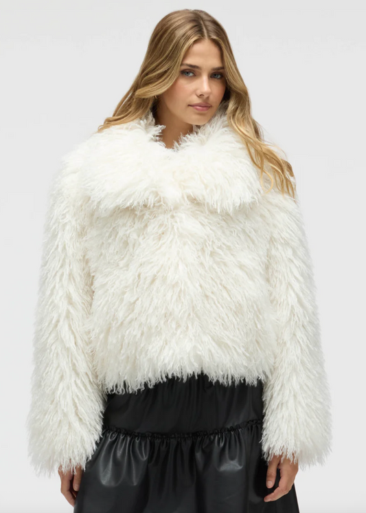 Luxorious Mongolian Faux fur Jacket