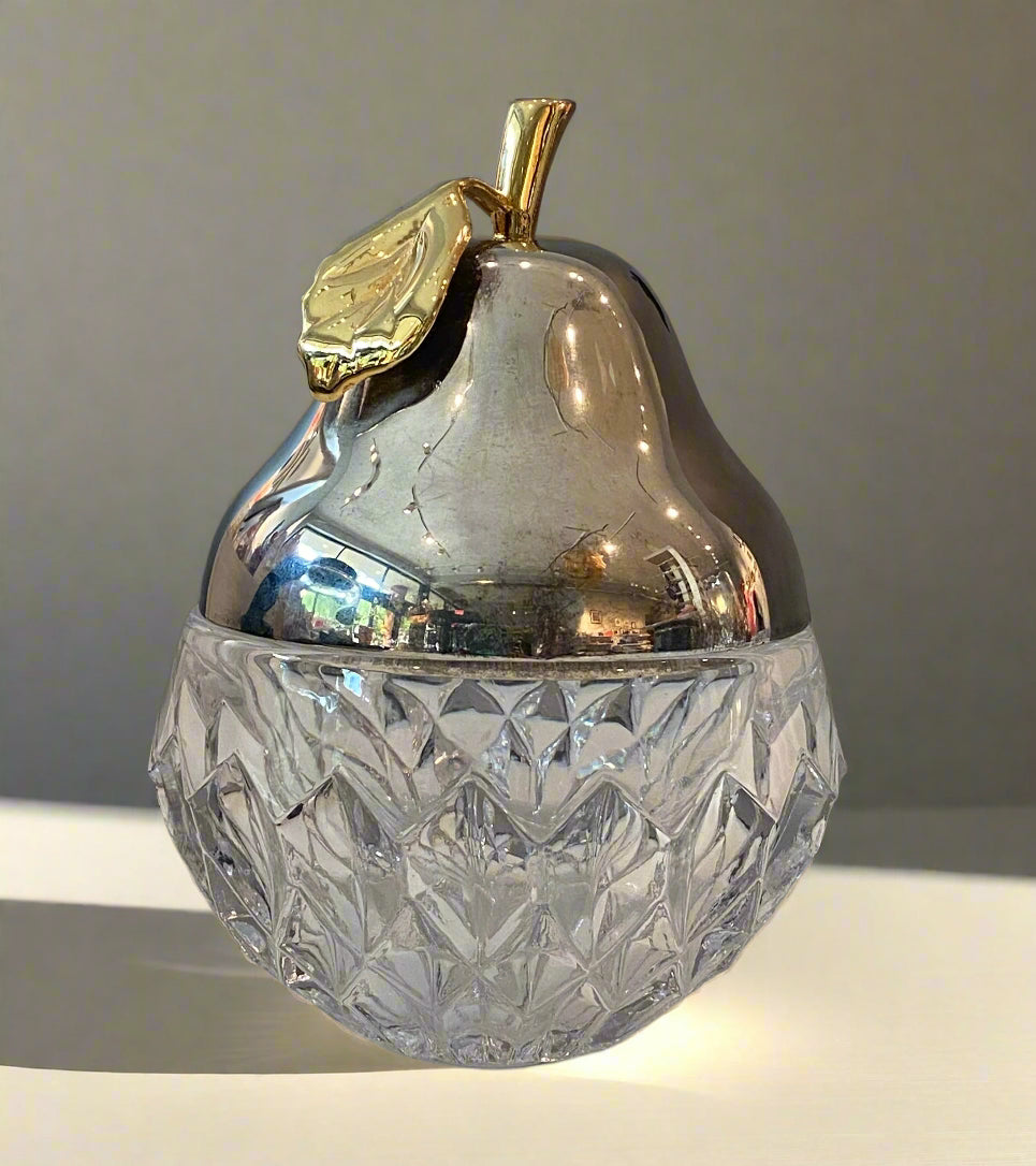 Vintage Pear Trinket Jar