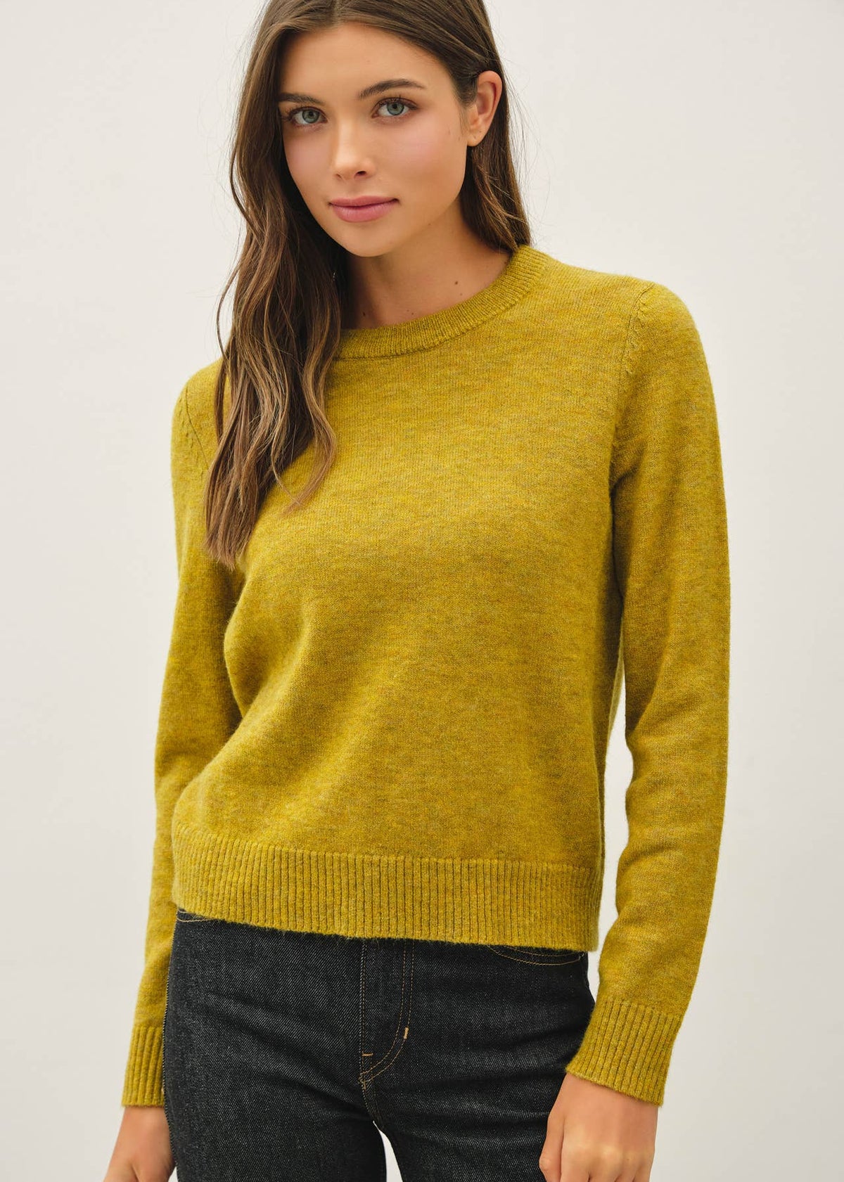 Wool Blend Crewneck Sweater