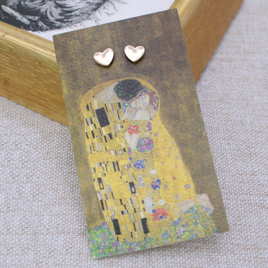 The Kiss Fine Art Heart Earrings