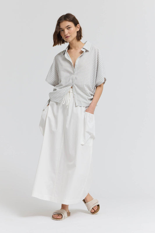 Playful Side Tie Button Up