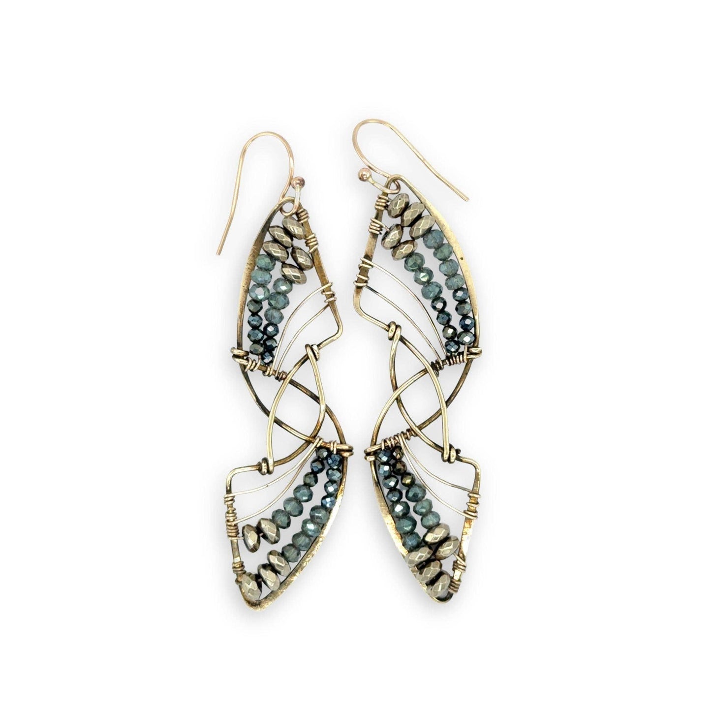 Shooting Star Pyrite Earrings