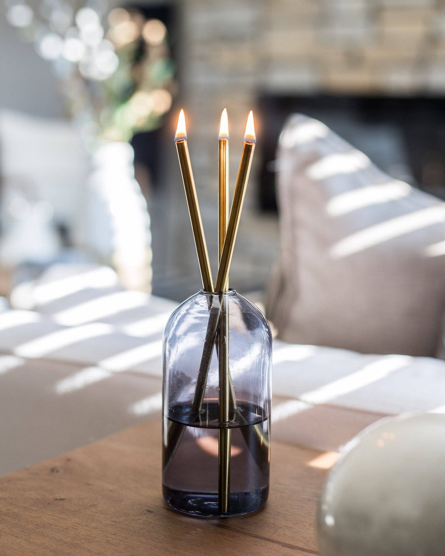 Moonlight Glass Vase for Everlasting Candles