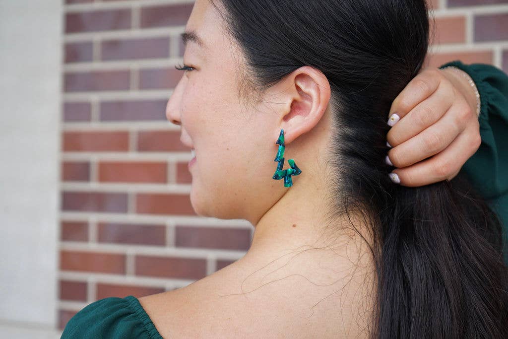 Christmas Tree Hoops