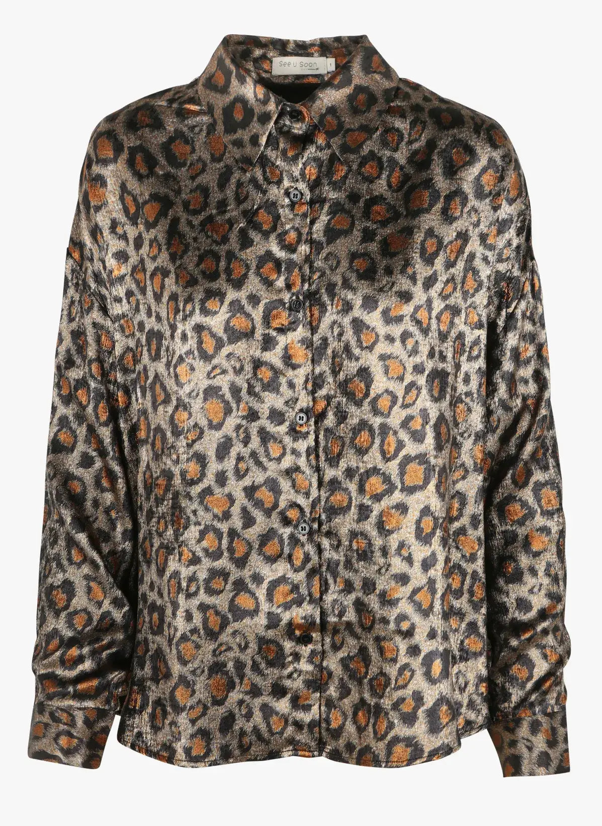 Shimmer Animal Print Blouse