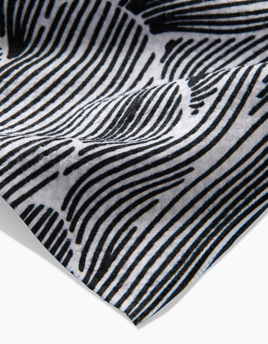 Geometry Posh Petals Fresh Linen Tea Towel