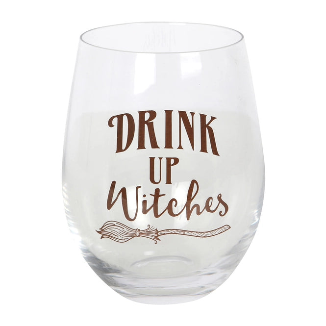 Drink Up Witches Stemless Glass
