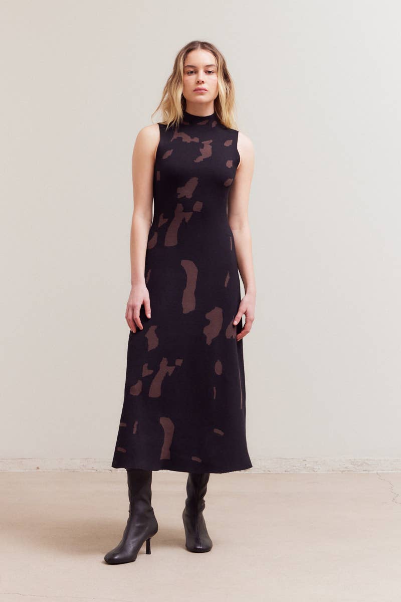 Catherine Fitted Knit Maxi Dress