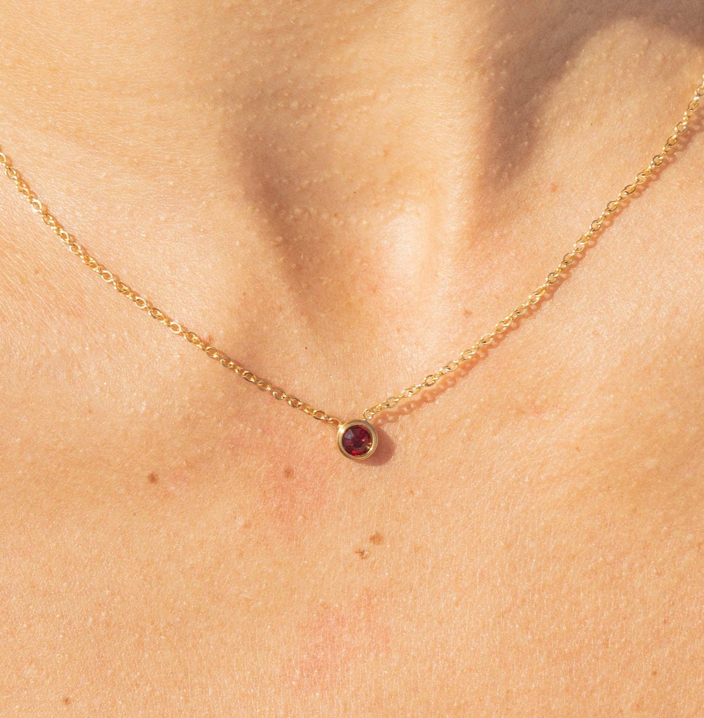 Star Stone Necklace - Birth Stones