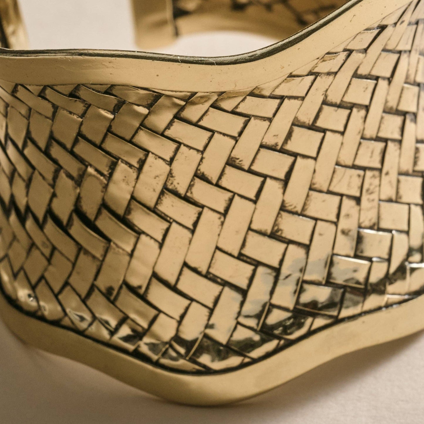 Devee Brass Woven Cuff Bracelet