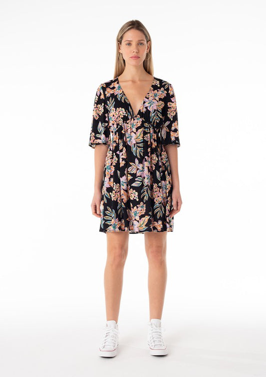 Tropical Print Mini Dress