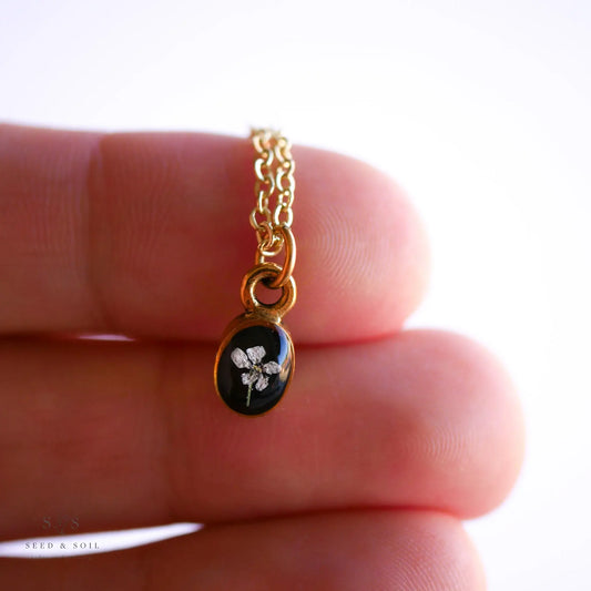 Tiny Queen Annes Lace Necklace