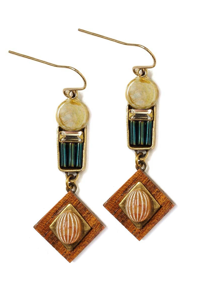 Mid-Century Stripe Earrings