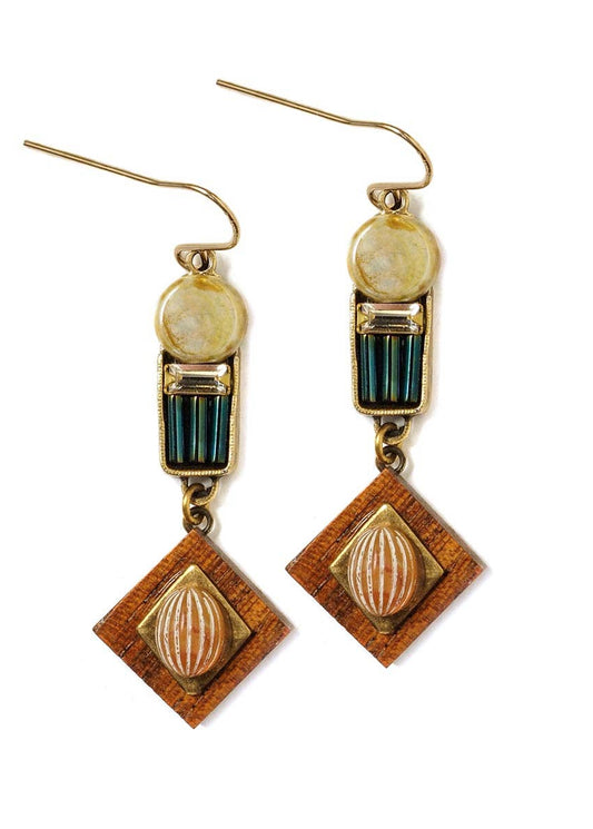 Mid-Century Stripe Earrings