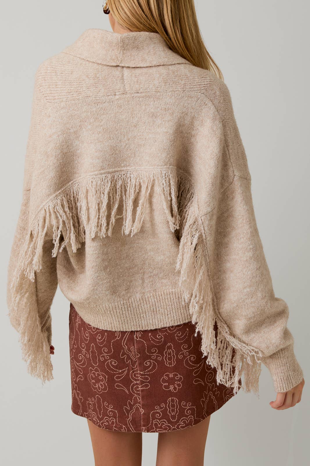 Fringe Sweater Cardigan
