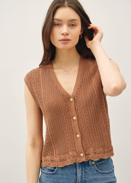 Varsity Crochet Tank