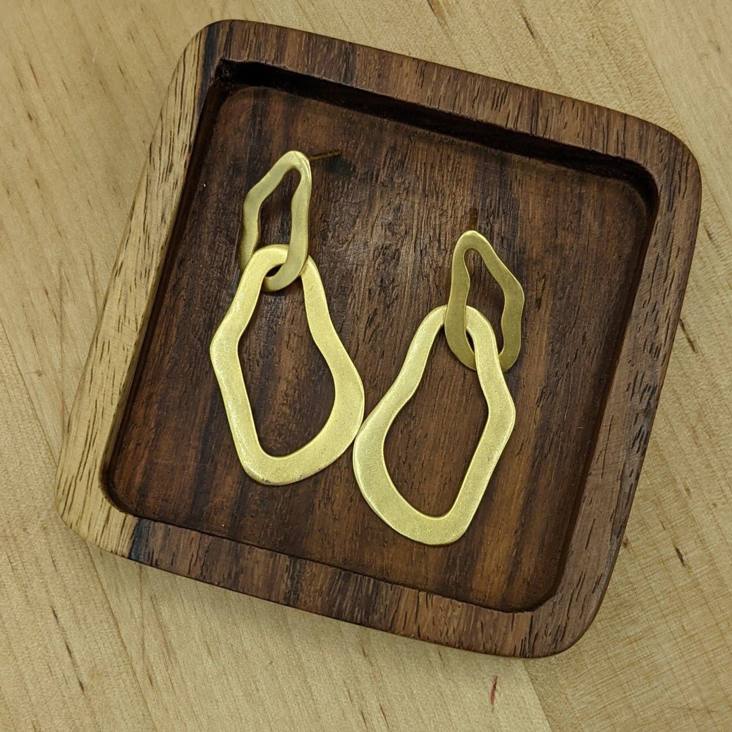 Organic Link Earrings