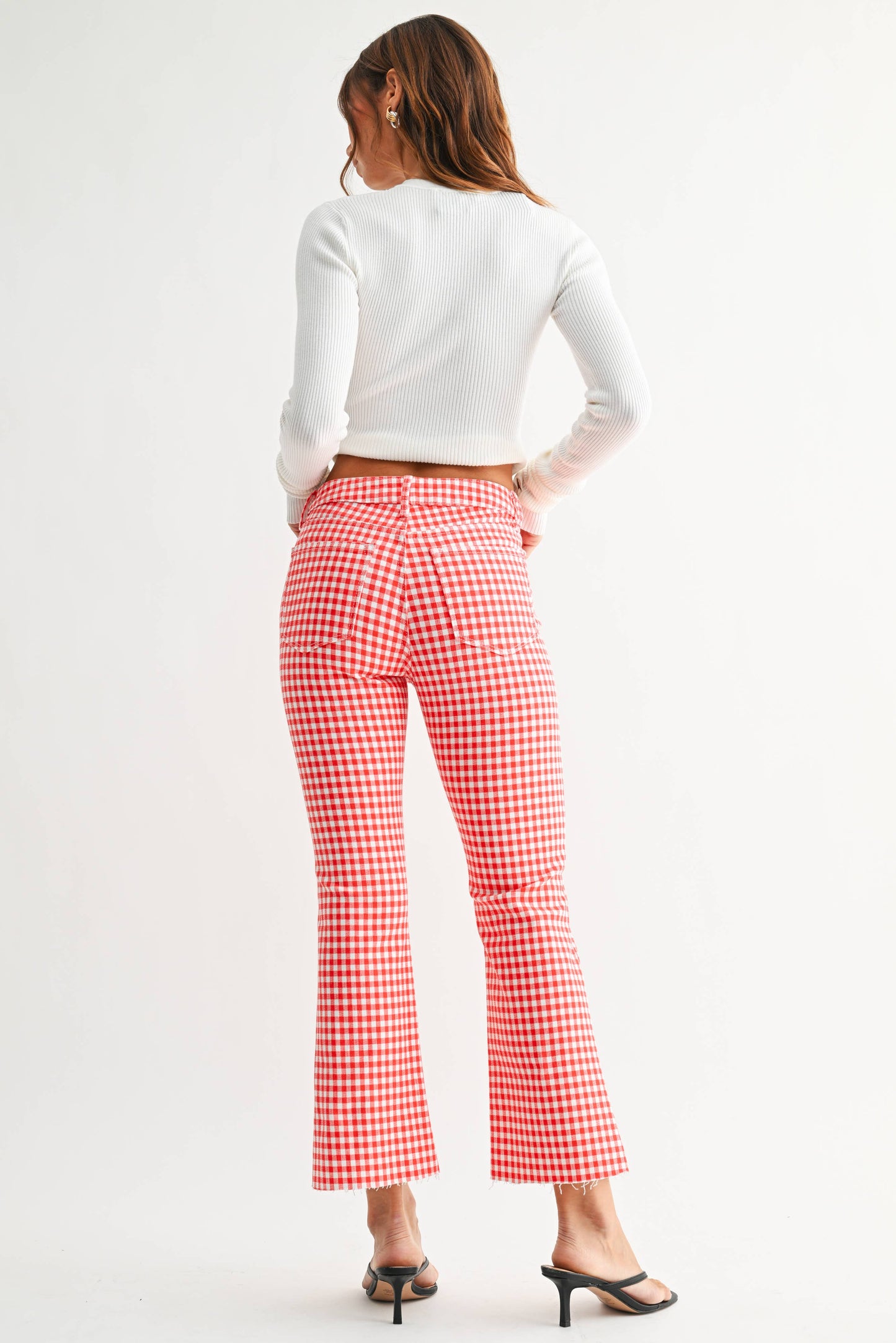 JUST BLACK DENIM - Cropped Demi Flare Jeans