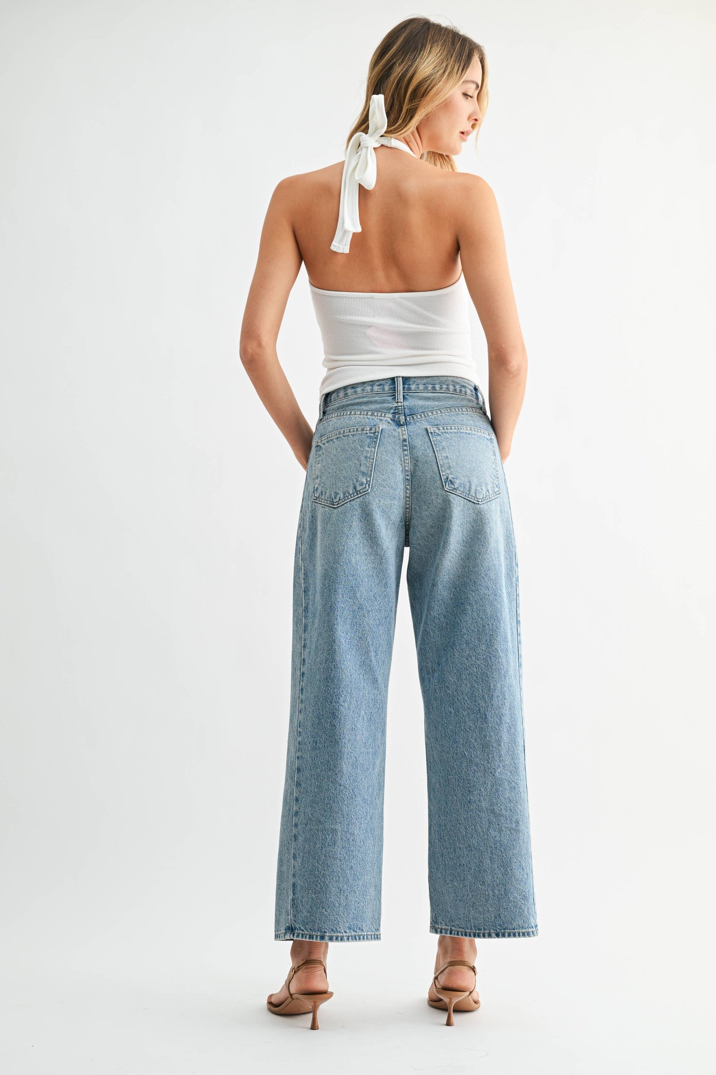 JUST BLACK DENIM Barrel Jean Twist - Medium Wash