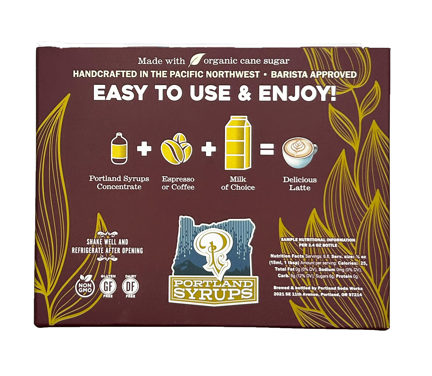 Coffee Syrups - Vanilla, Hazelnut, Caramel Gift Set