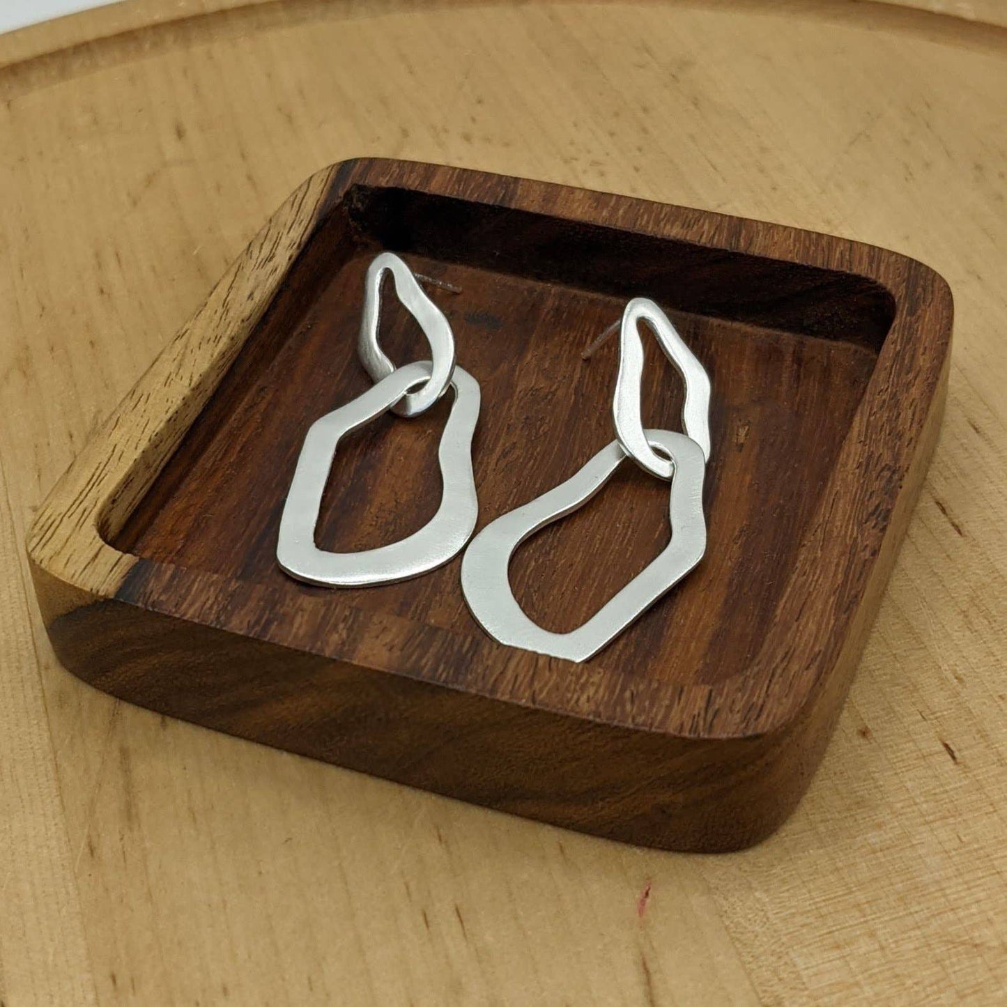Organic Link Earrings
