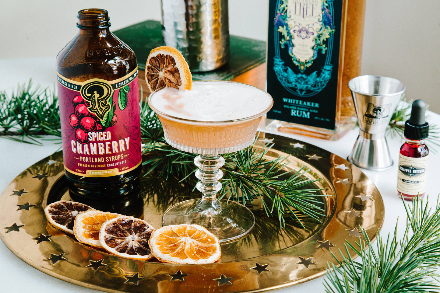 Spiced Cranberry Syrup - Cocktail / Mocktail Drink Mix