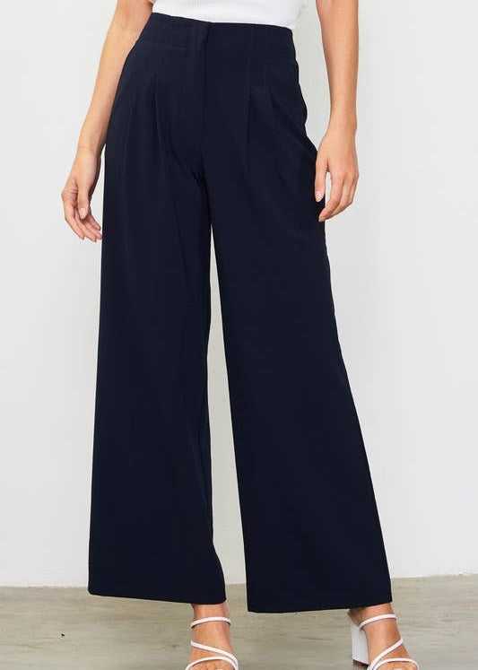 Double Pleated Wide Pants